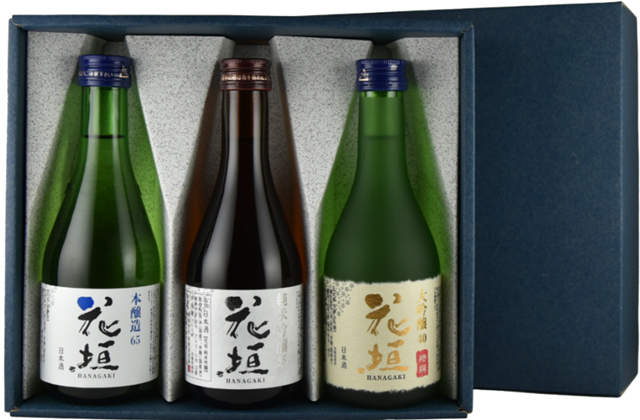 花垣 本醸造・純米吟醸・大吟醸 飲み比べ 300ml 3本セット